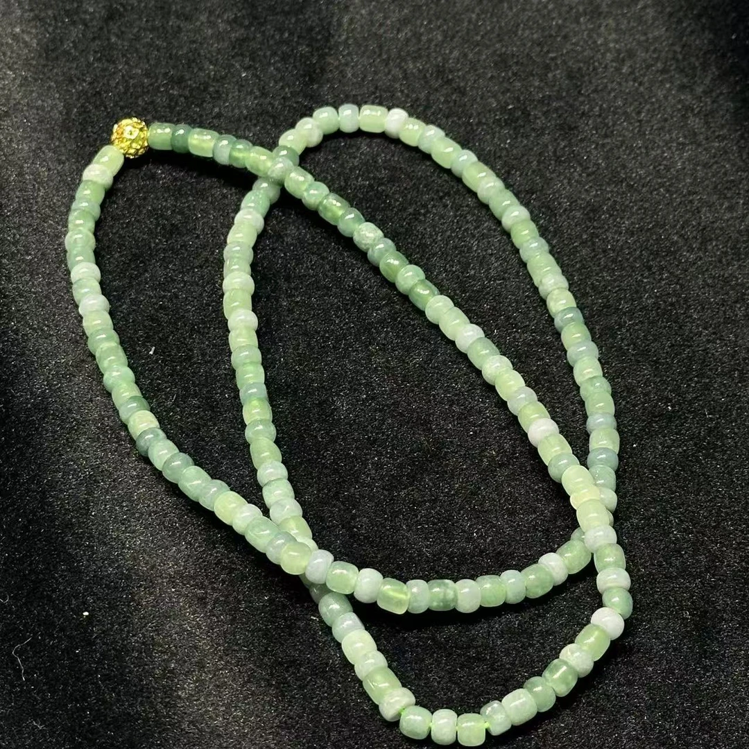 【林总珠宝】天然A货翡翠直切长链5mm（多样性发一）-