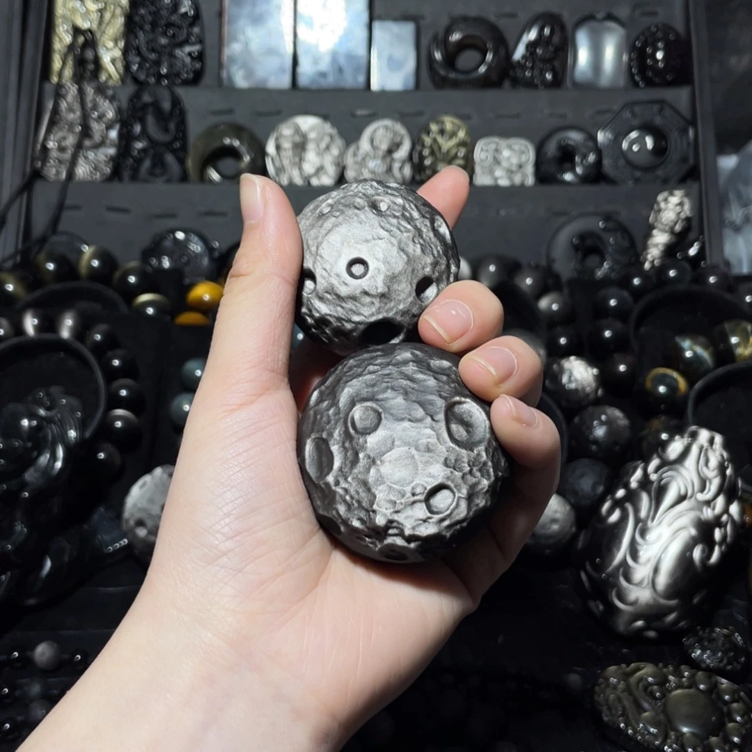 元***神黑曜岩未镶嵌珠宝奇石