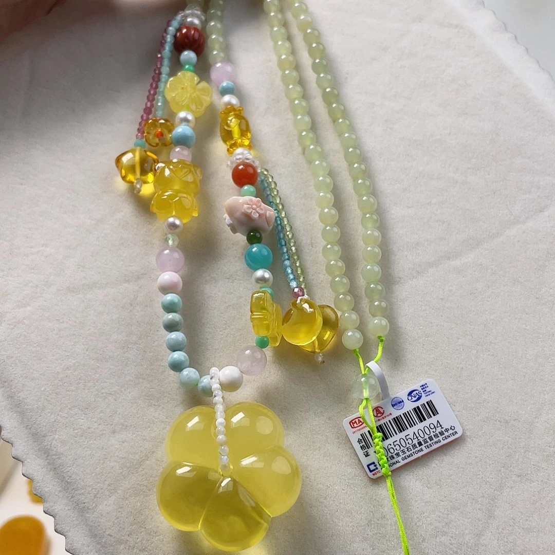 蜜蜡未镶嵌裸石蜜蜡吊坠