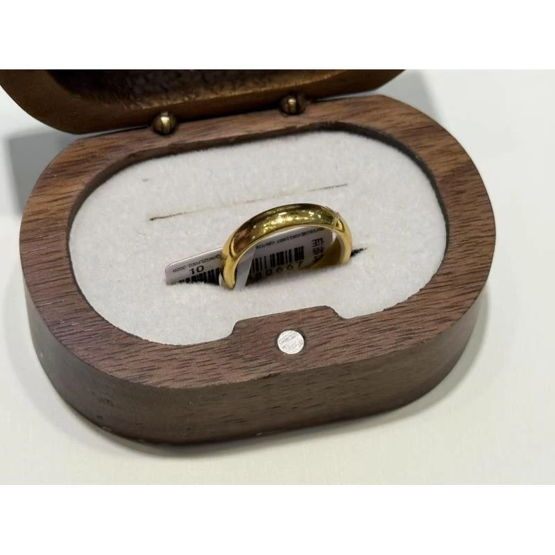 【金展珠宝】足金 光面泥鳅背戒指