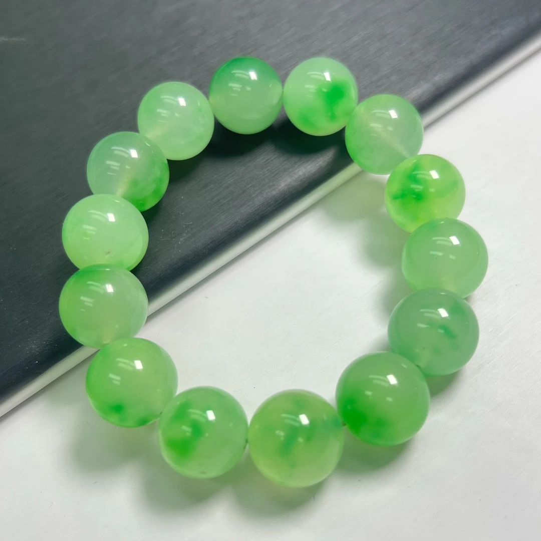 A999 绿飘单圈16mm手串百搭