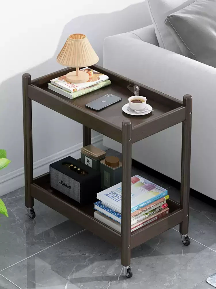 可移动边几移动茶几客厅茶台小桌子角几小方桌沙发边桌家用小推车
