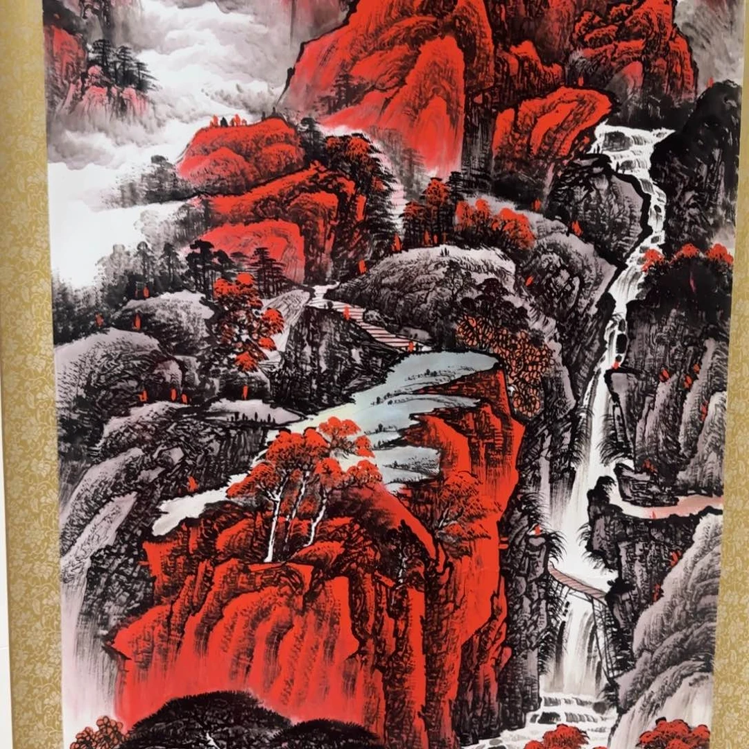 国画QA原创山水作品！带证书！限购一单