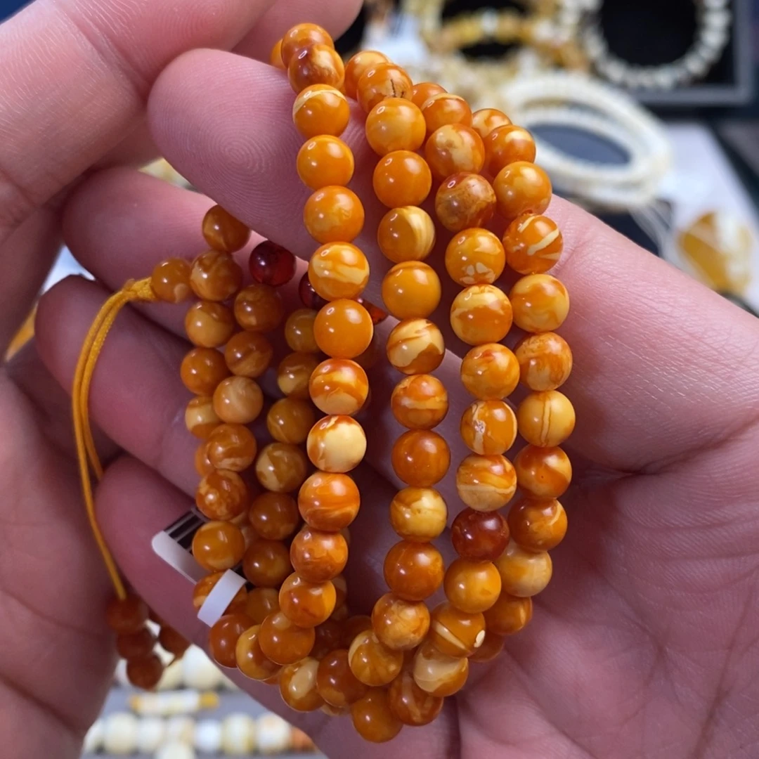 蜜蜡未镶嵌裸石6mm