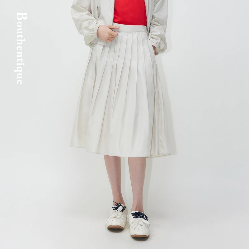 BouthentiqueA版型百褶半身裙长裙225321S1R15