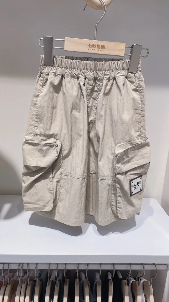 大童梭织工装短裤