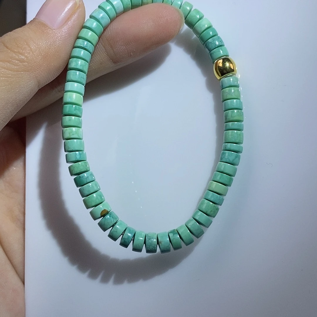 绿松石18K金镶嵌珠宝奇石