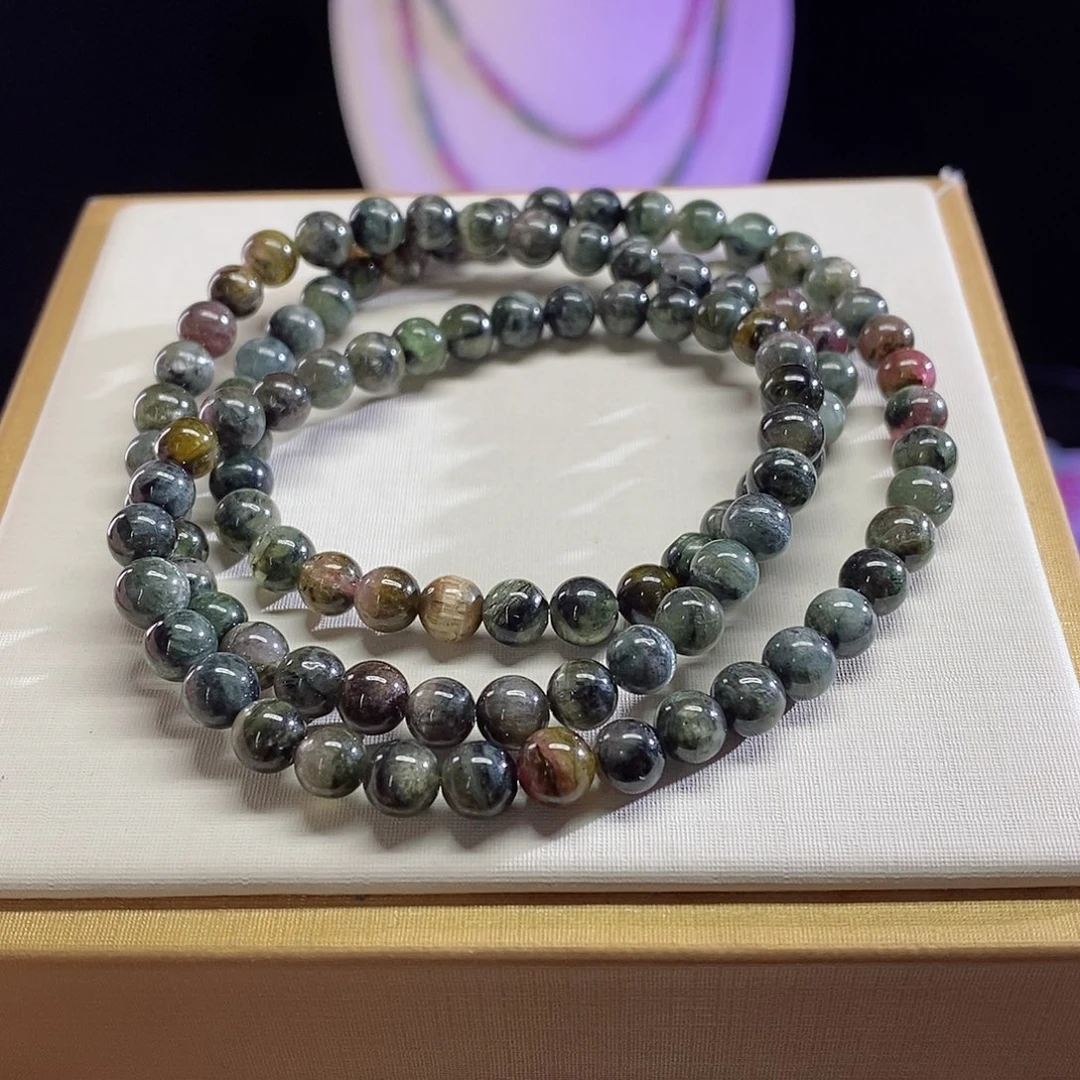 碧玺手链未镶嵌黑糖