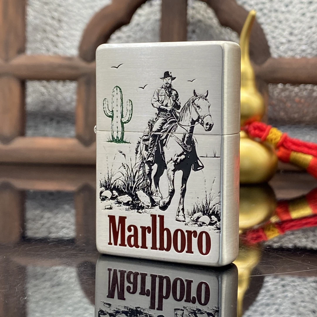 ZIPPO/之宝打火机 万宝路仙人掌 1937镀银填漆【小飞火机】DYJ1