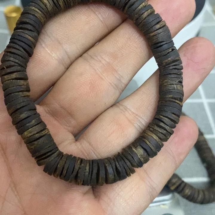 *****沉香手串沉水金钱片珠8mm多样性发1