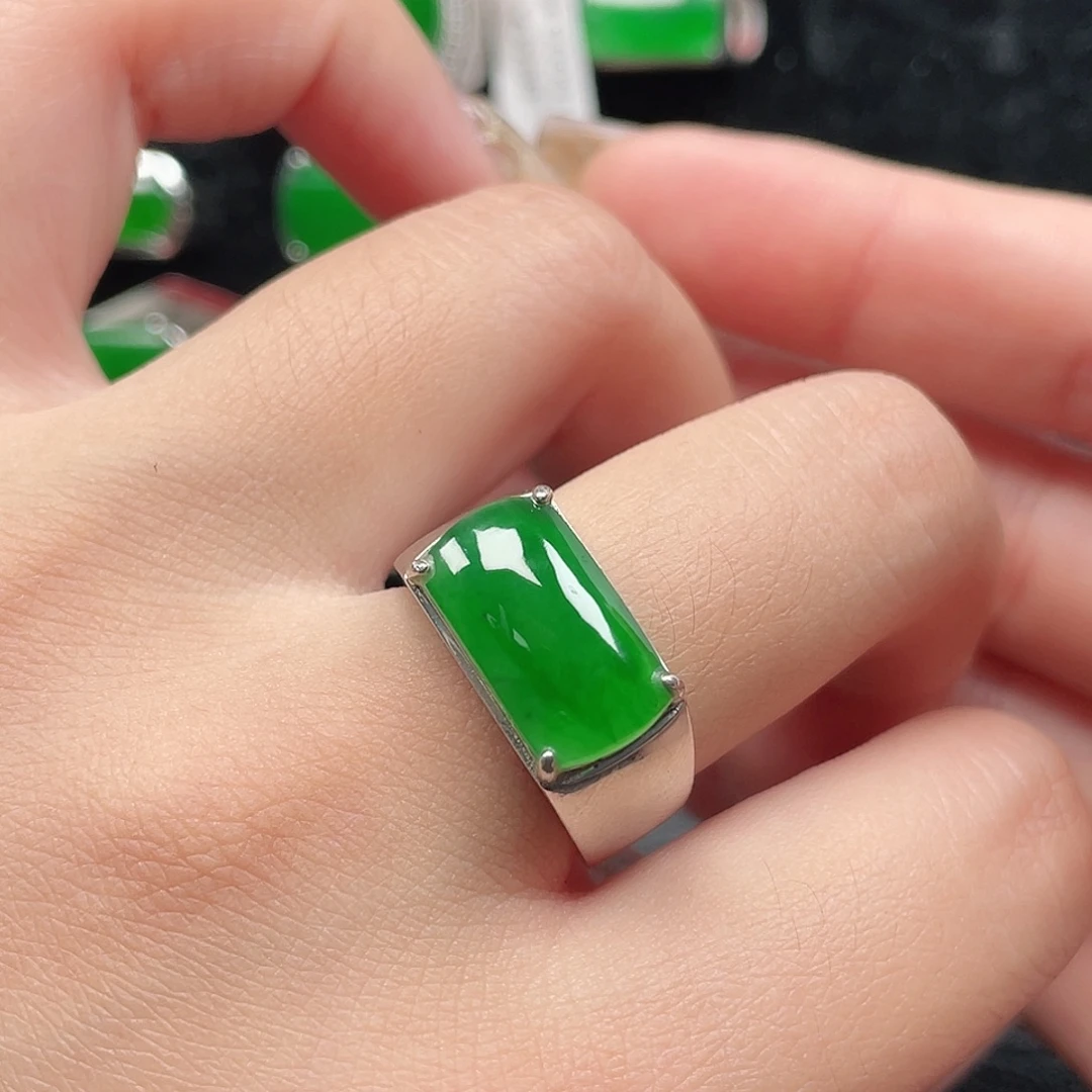 翡翠银S925镶嵌戒指没有运费险31