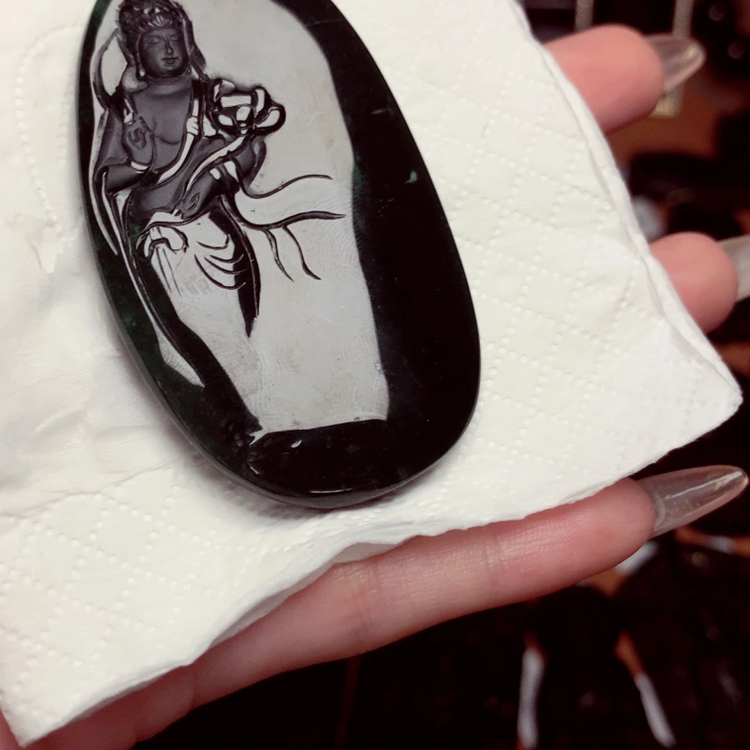 翡翠挂件未镶嵌天然缅甸a货挂件