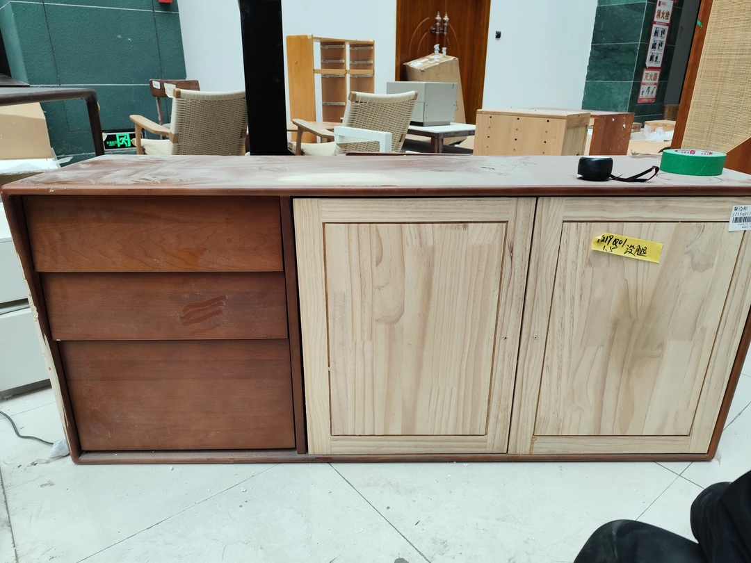 餐边柜 黄杨木 150*40*66 瑕疵无售后