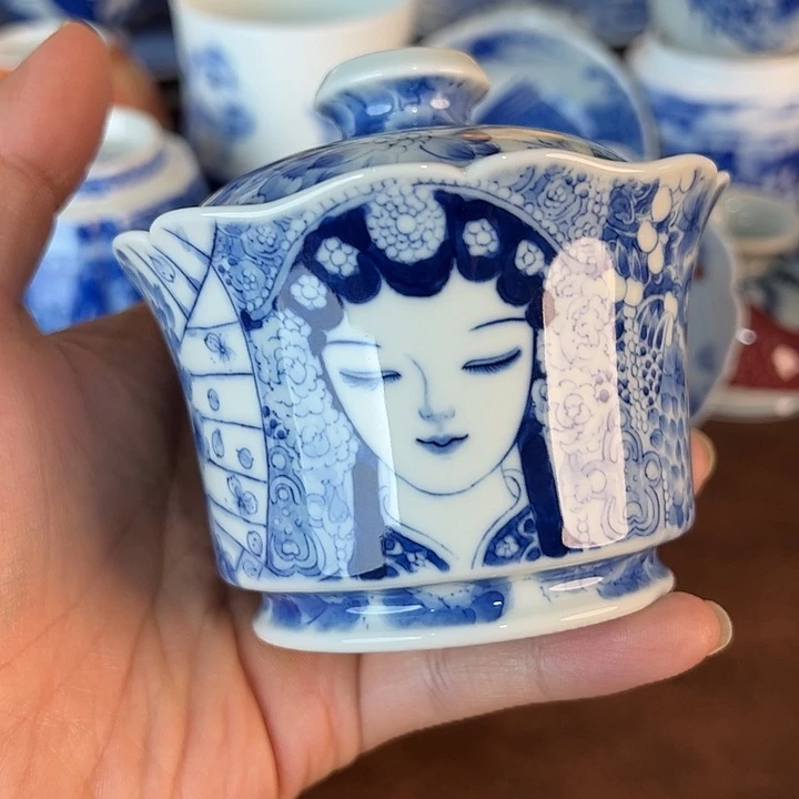 尘***封瓷片景德镇全手工手绘陶瓷