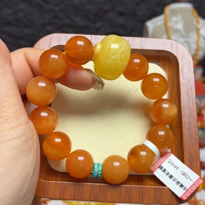 蜜蜡未镶嵌手链手串