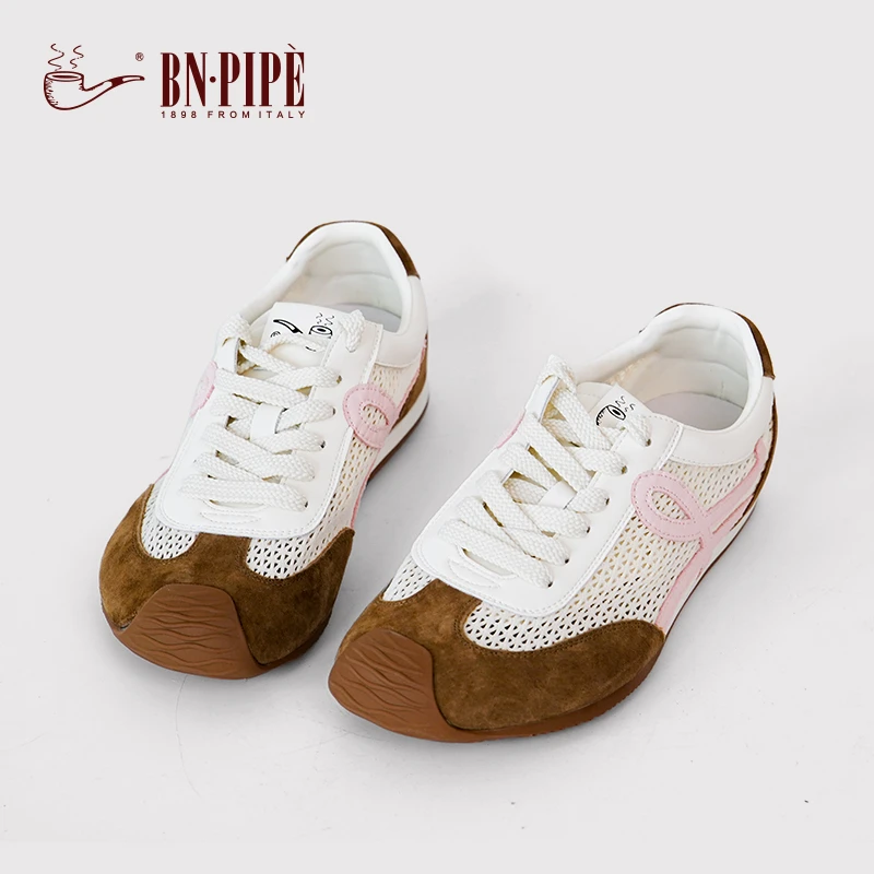 BN.PIPE/百年烟斗透气夏季拼色德训鞋2025爆款舒适软底百搭