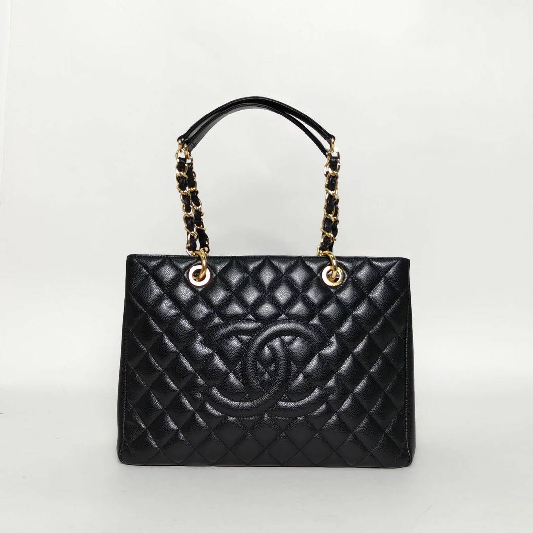 99新 Chanel/香奈儿 【娇】GST 购物袋33皮革C 20开 金扣 724429