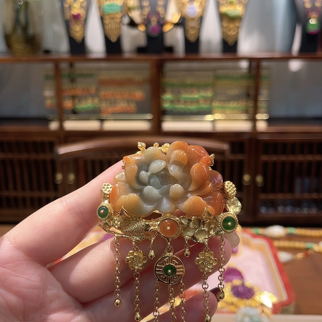 锦纶非金属花花戒指