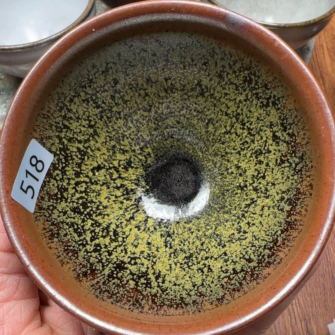 柴烧建盏茶盏茶杯518