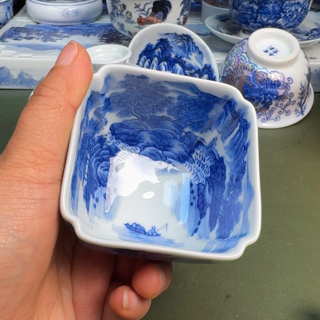 瓷景德镇纯手绘茶具圆圆208