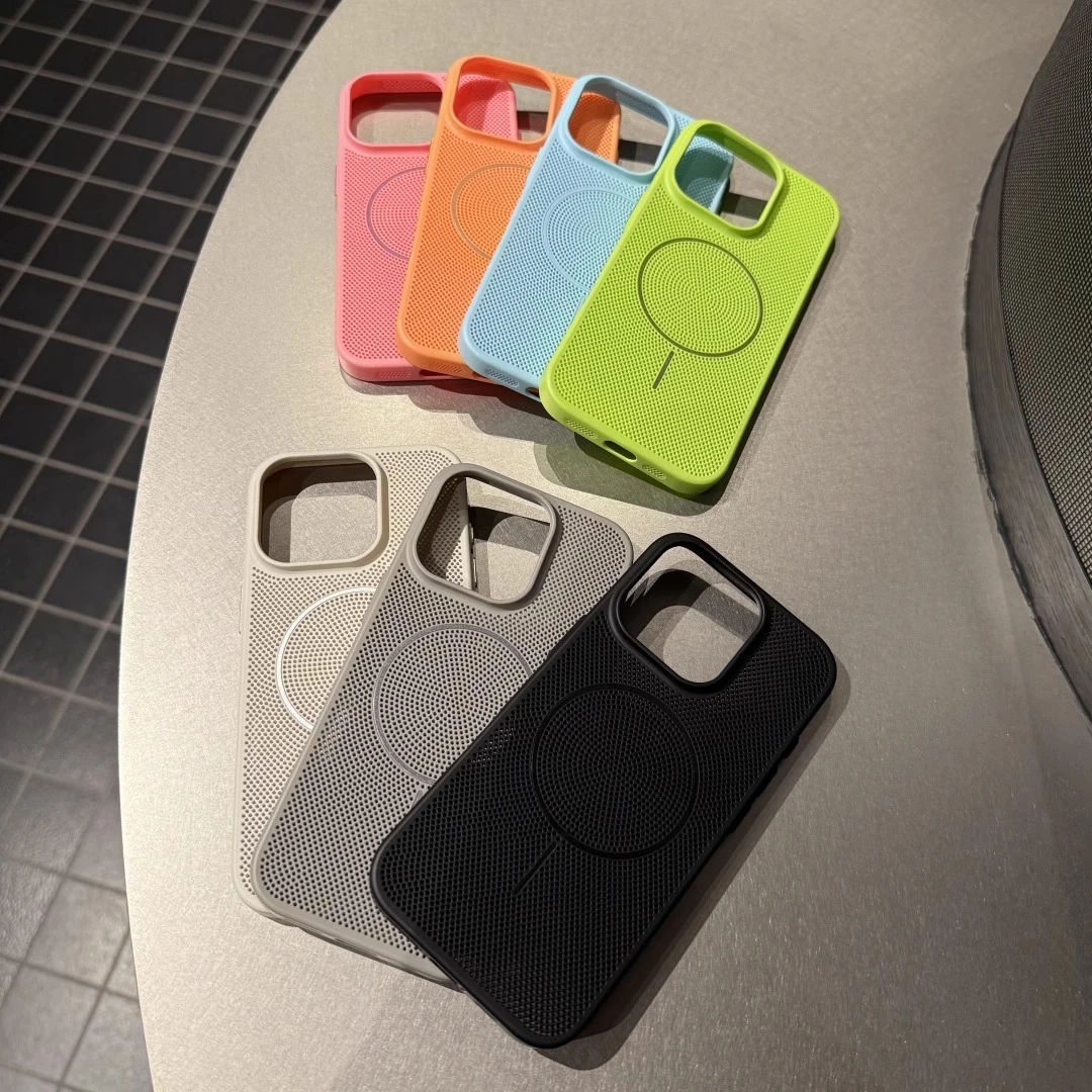 Magsafe磁吸适用苹果16promax手机壳iphone15/14透气散热13防摔12
