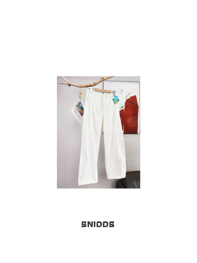 4/23 女士夏季  轻薄速干 工装防晒松紧直筒休闲裤