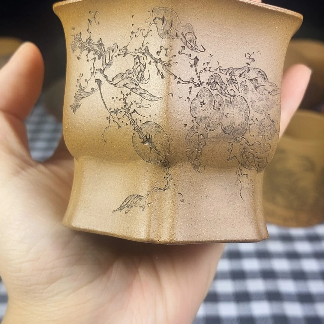 紫砂茶杯宜兴紫砂杯