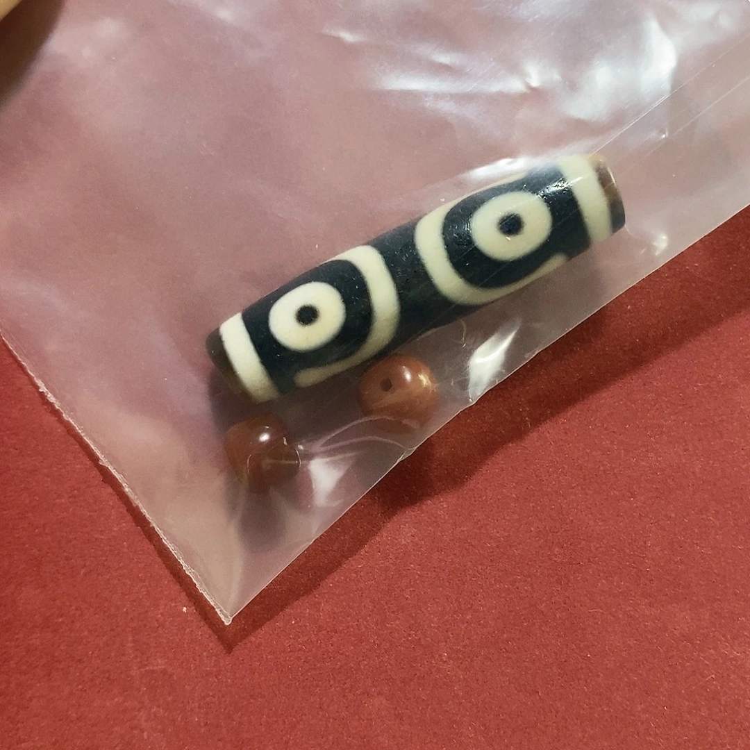 往***昔玛瑙/玉髓未镶嵌颈饰行运臻品顶料三眼