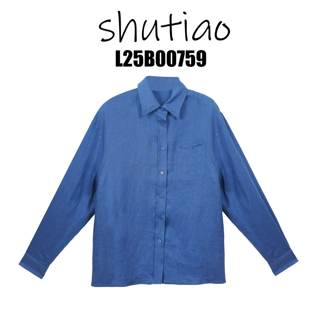【SHUTIAO】2025夏季：新款小众设计款衬衫L25B00759