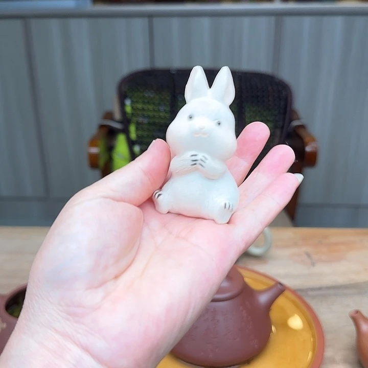 灰***迹茶壶紫砂茶周边手工制作