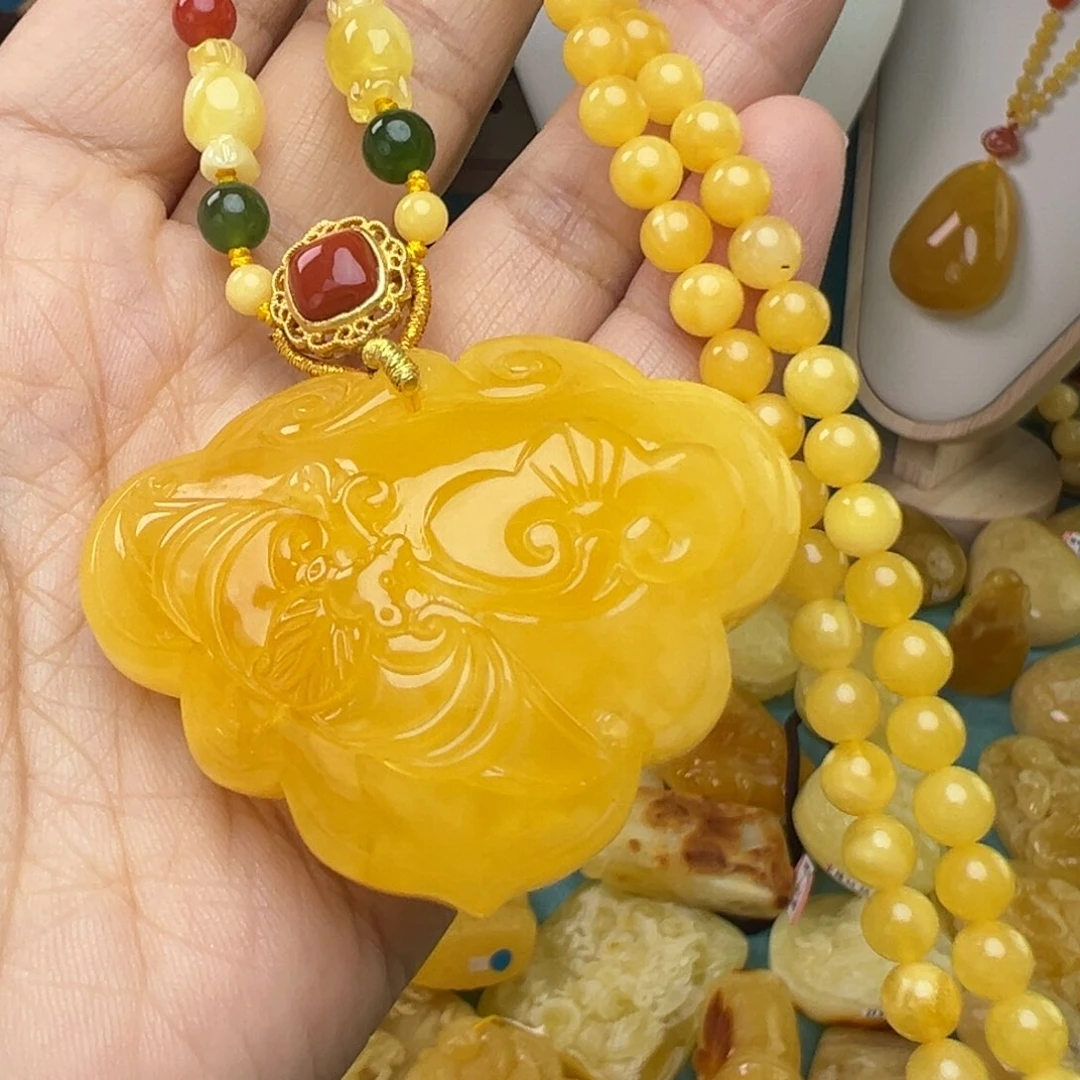 蜜蜡吊坠(赠链)未镶嵌