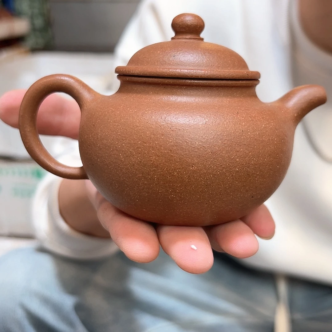 紫砂茶壶黄降坡掇球全品