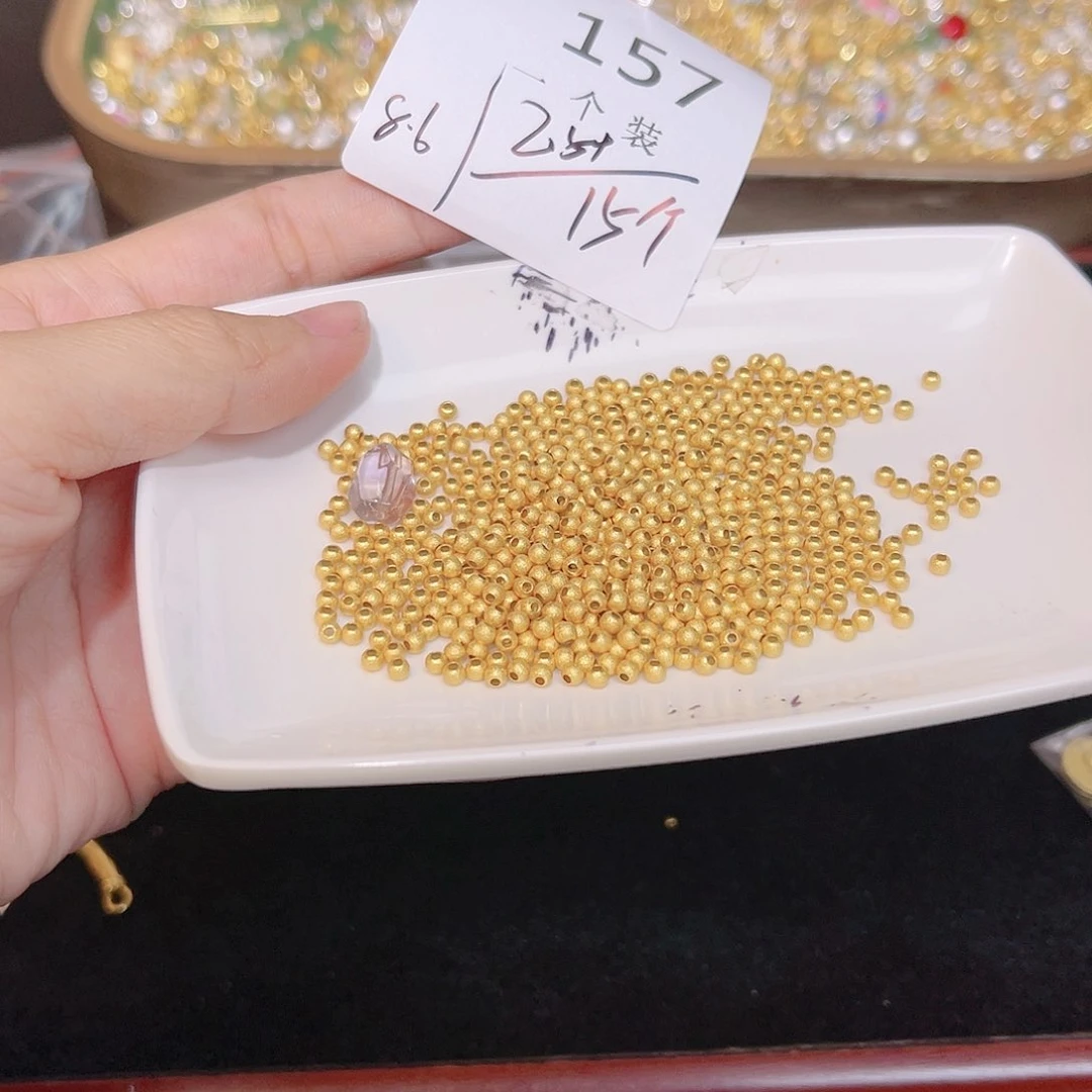 紫晶珠宝半成品银S925镀金镶嵌157