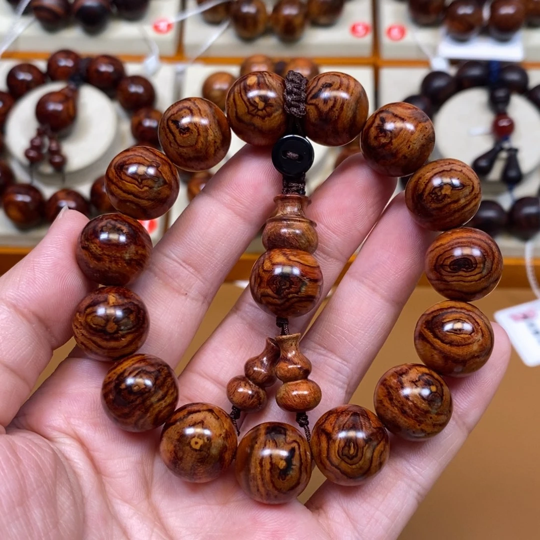 黄花梨/降香黄檀手串/手链金蝴蝶