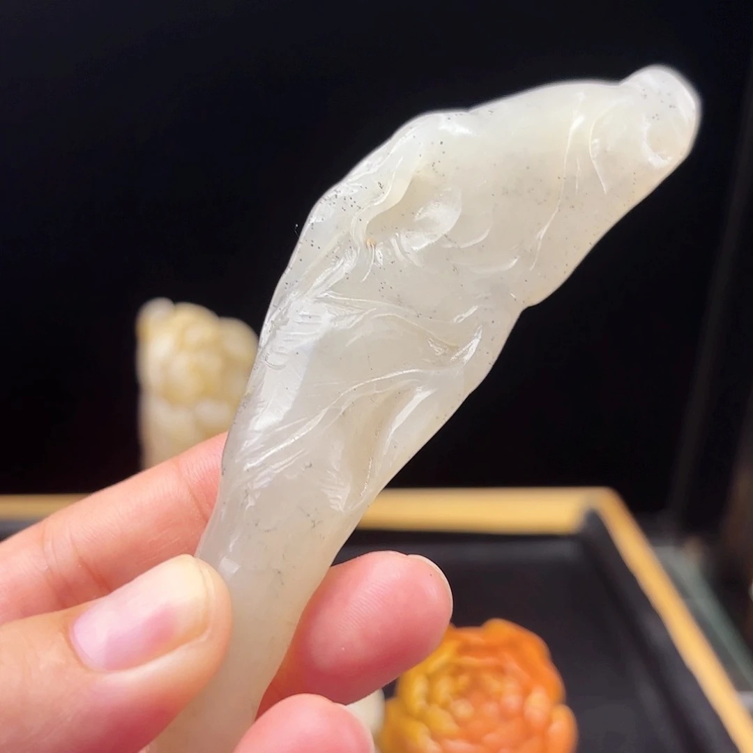 福***京寿山石其他人参手把