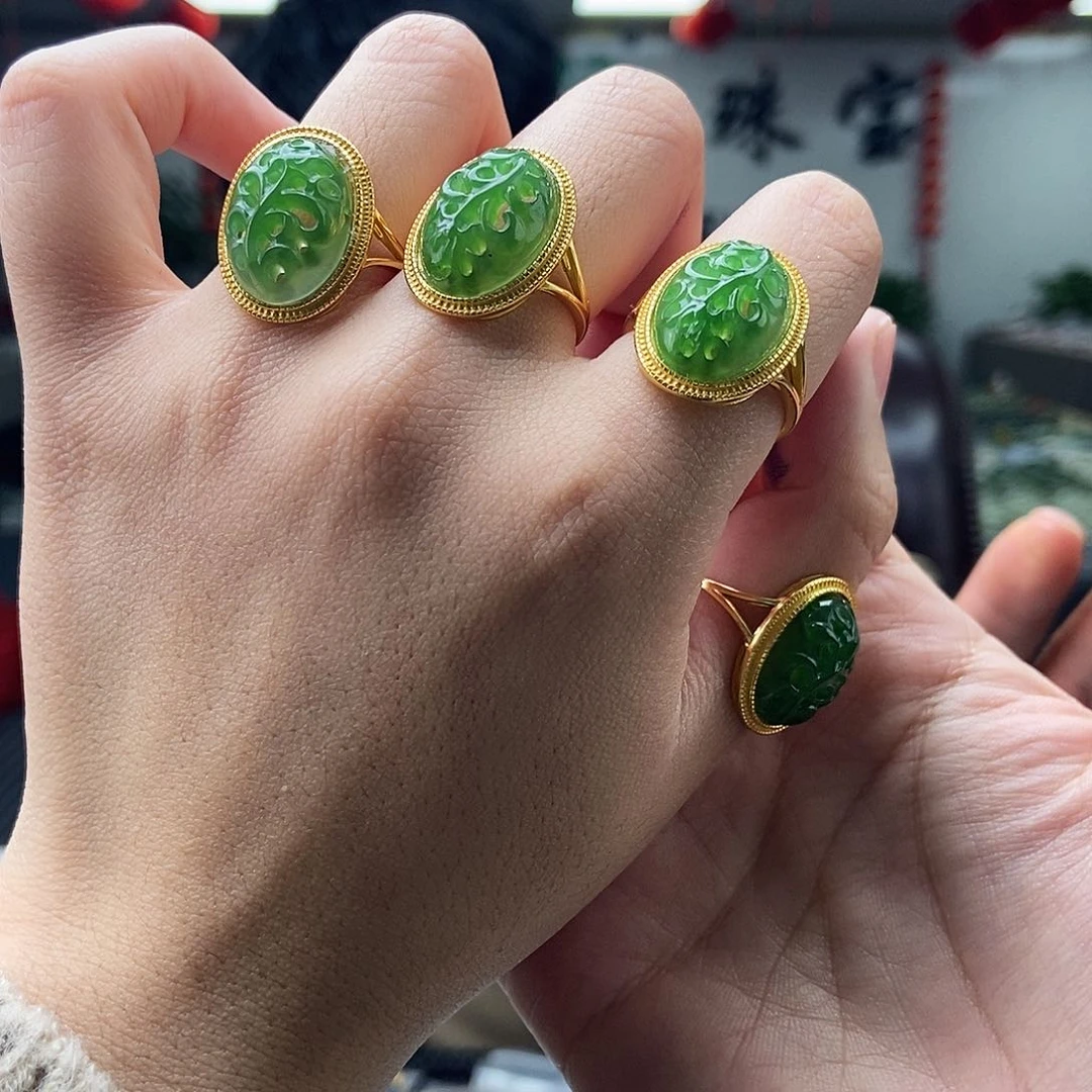 和田玉颜色多样性发拍一发一银S925镶嵌