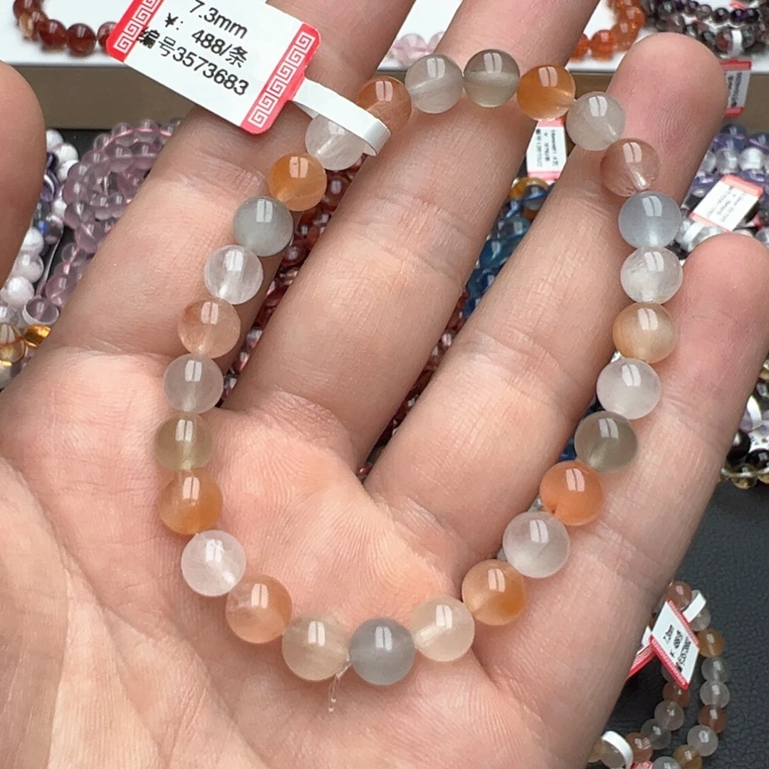 发晶手链未镶嵌天然彩兔毛7.3仙女款