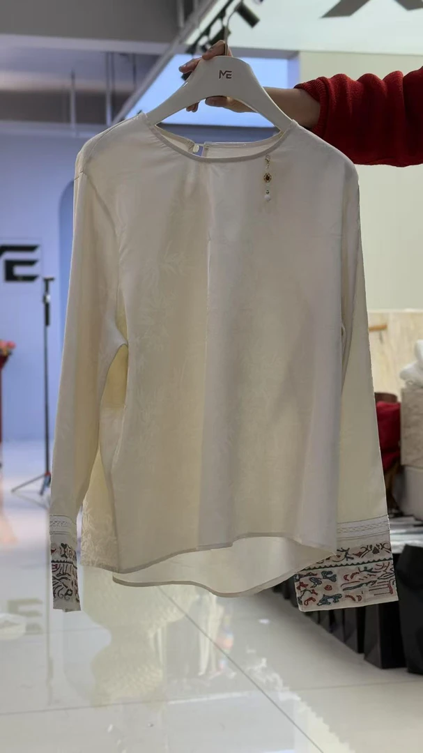 【ME家高定】手绣桑蚕丝国风衫