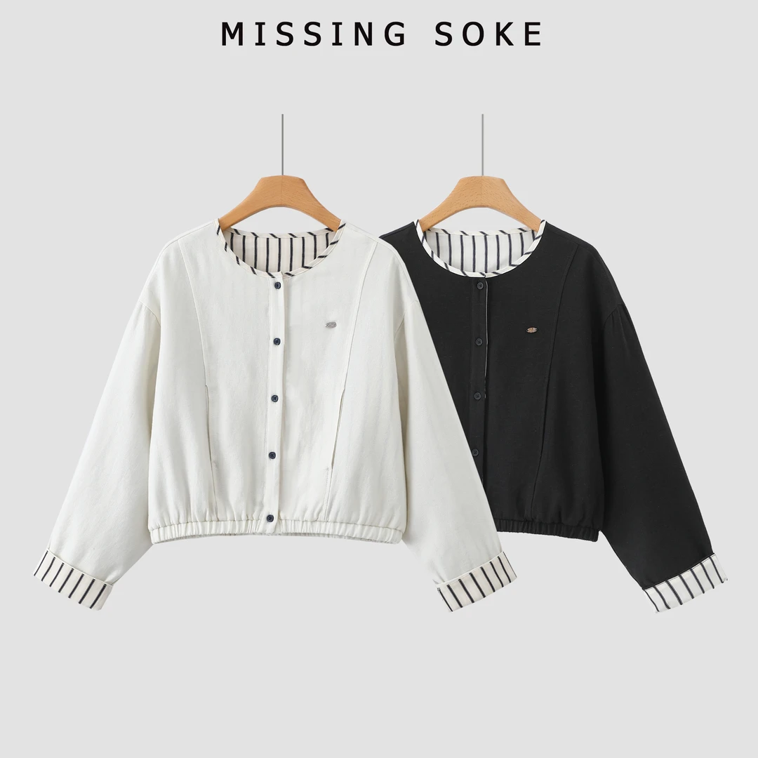 丹尼假日系列 | 圆领简约外套-3055