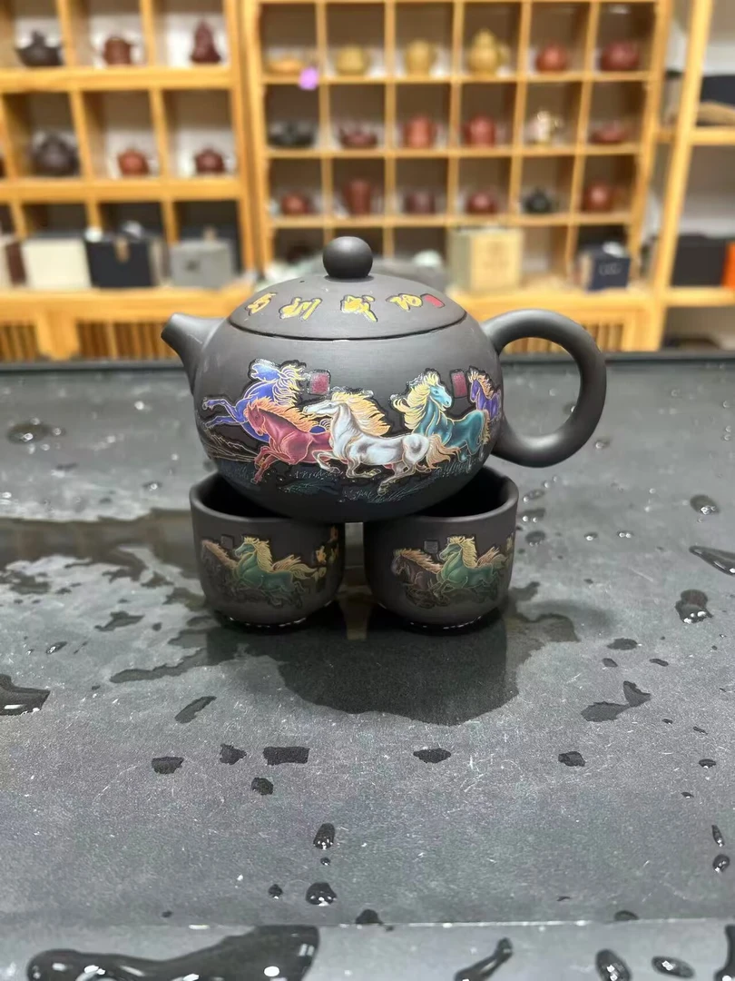 （L）马到成功变色西施壶一壶两杯250ml