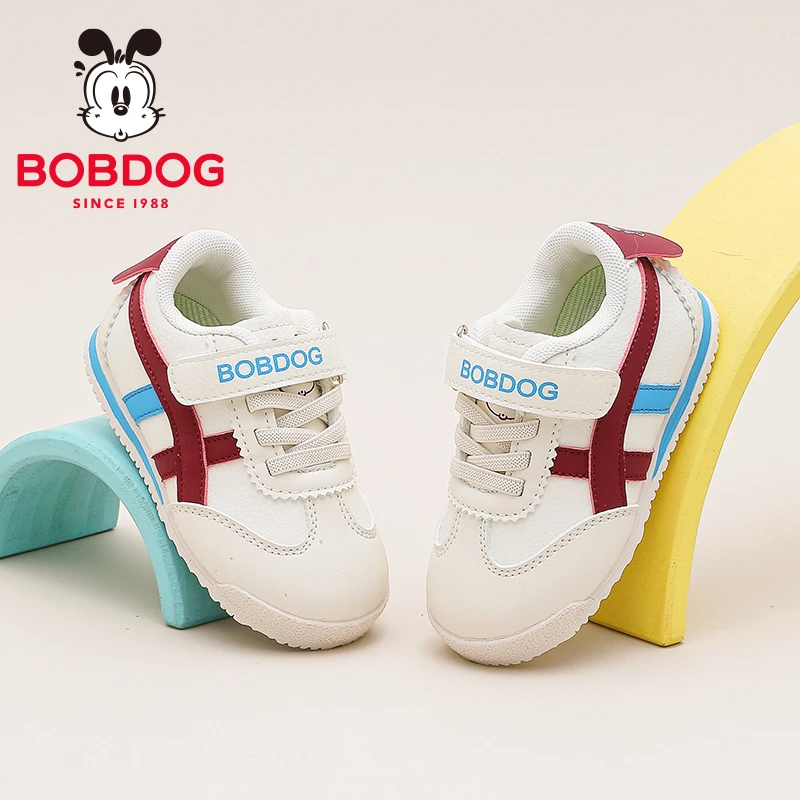 Bobdog/巴布豆童鞋宝宝0-3岁机能学步鞋儿童春秋防滑软底婴儿鞋子