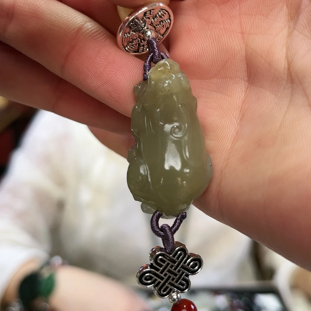 和田玉（糖玉）手链未镶嵌皮球