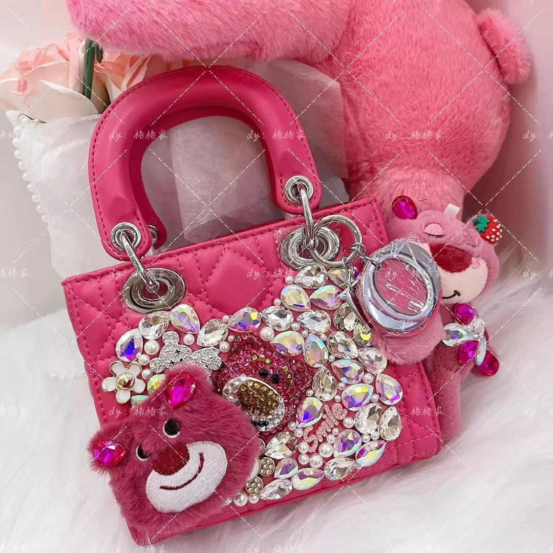 【格格家】DF定制手工女包草莓熊239