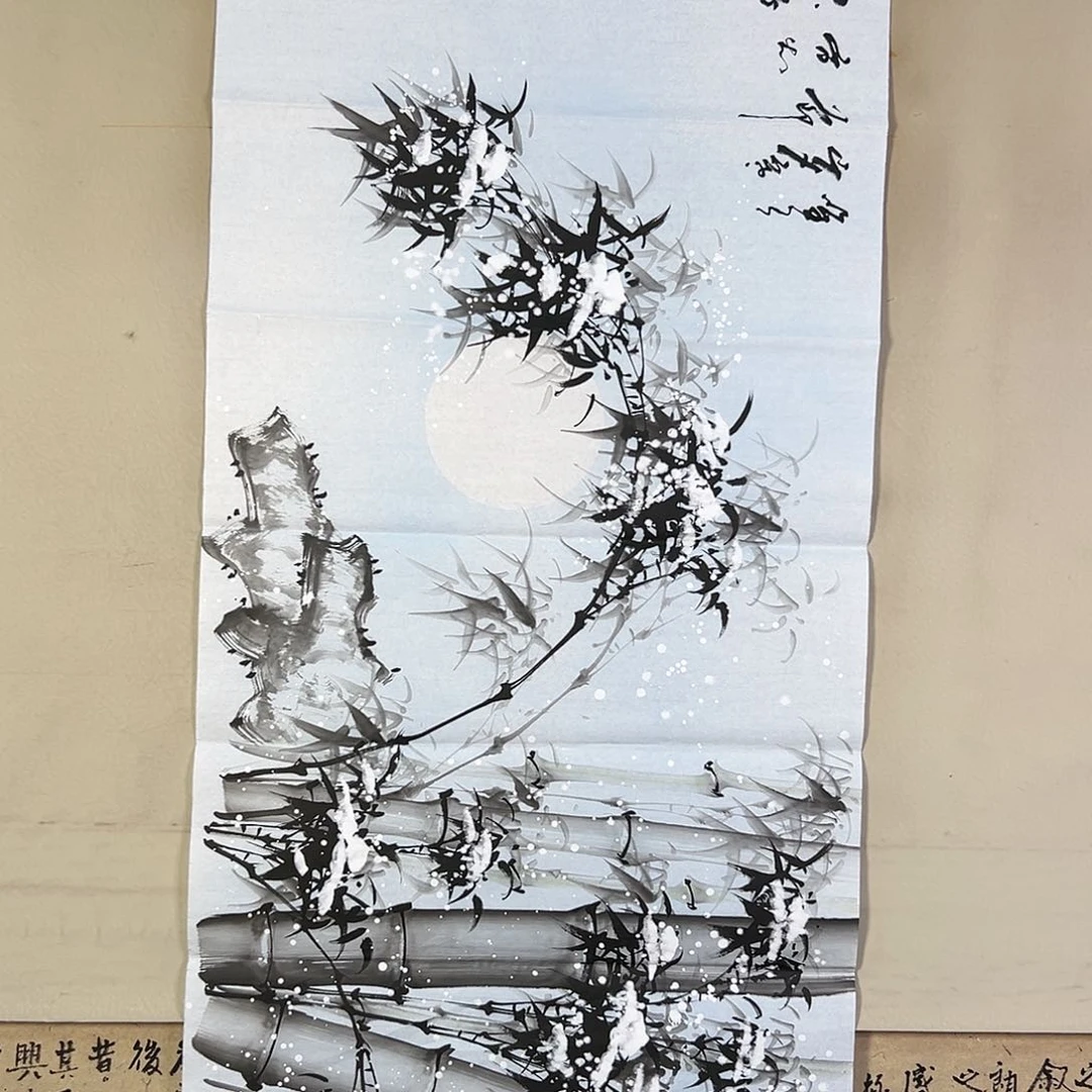 国画558 花鸟在此处飞翔也不太