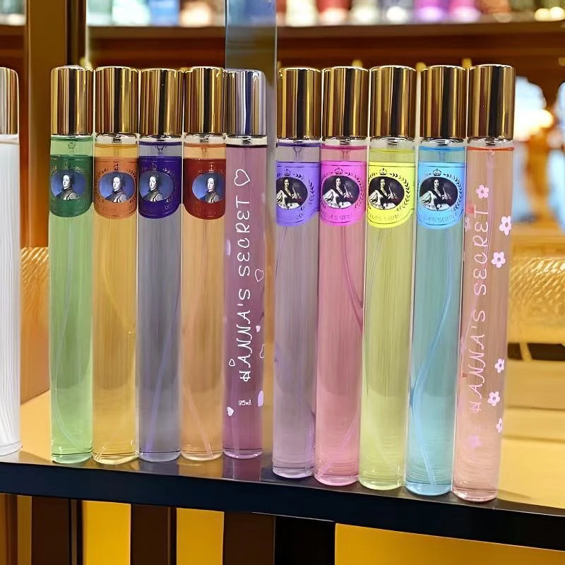 到手四瓶HANNA'S SECRET 俄罗斯情调俄式香水迷你玻璃瓶淡香浓香