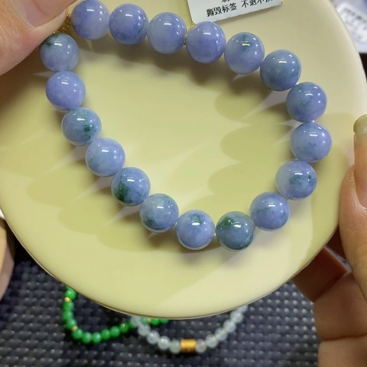 散珠翡翠Q****g天然缅甸翡翠卡10