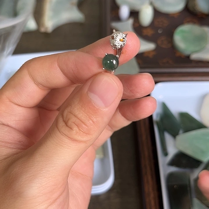 定制翡翠合金戒指1