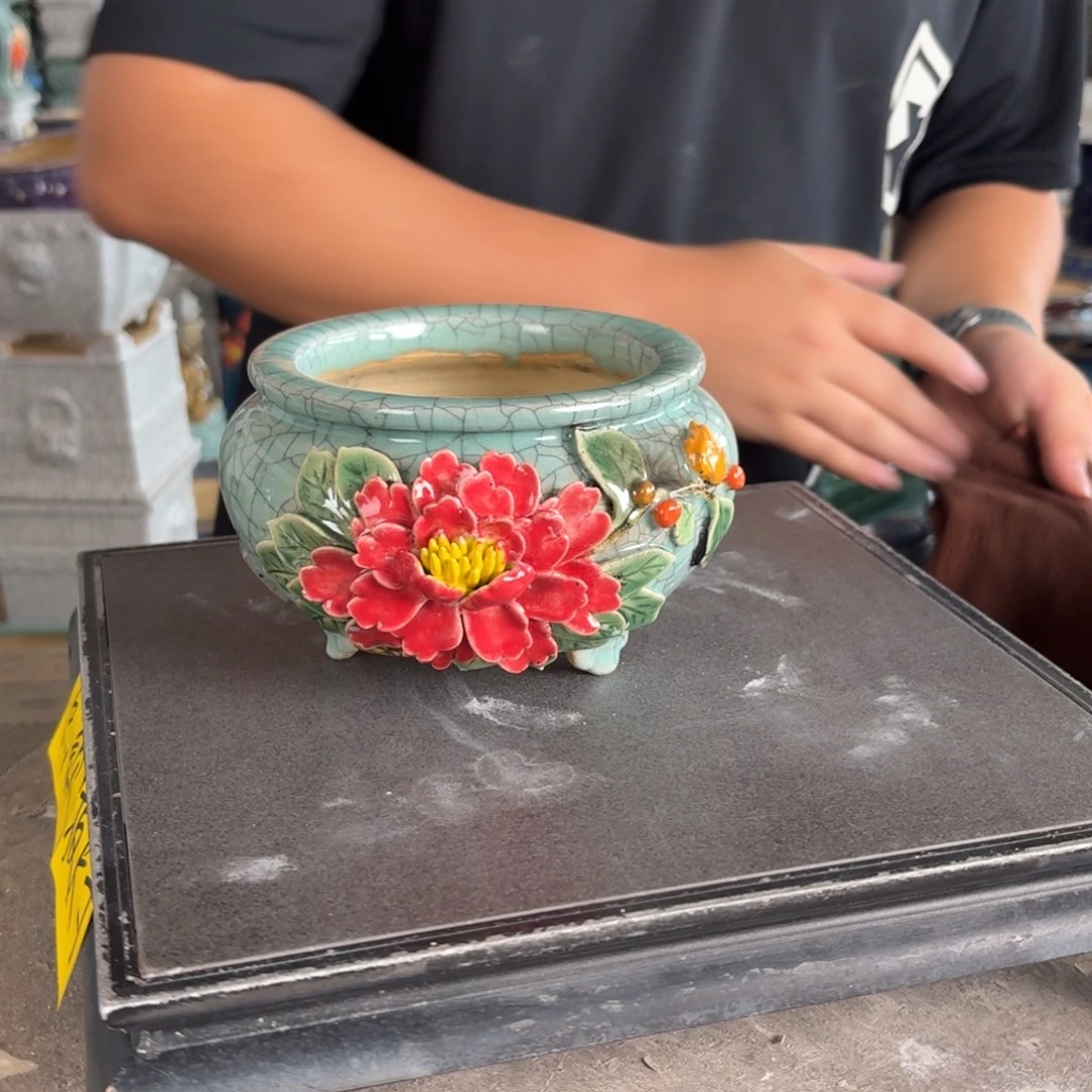 。一风堂石湾花盆 内11*8