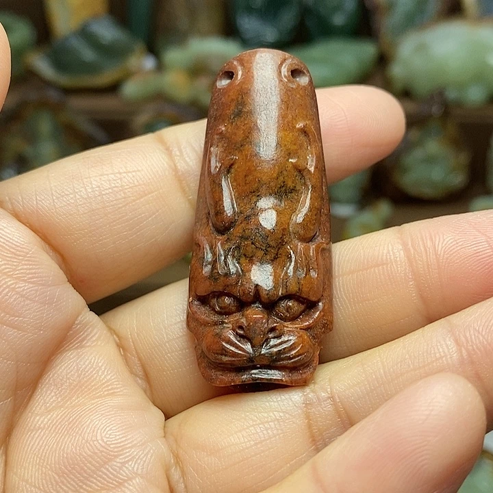 岫岩河磨玉（透闪石质玉）未镶嵌颈饰