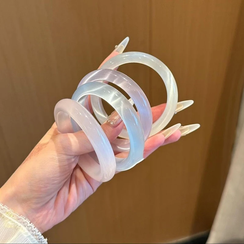 精品爆款猫眼石手镯少女古风高颜值配饰百搭显白高冰透玉手镯A